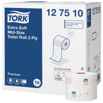 Toalettpapir 3-Lag Hvit Premium Tork T6